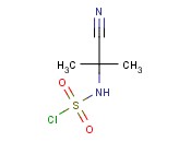 2[(Chlorosulfonyl)<span class='lighter'>amino</span>]-2-methylpropanenitrile